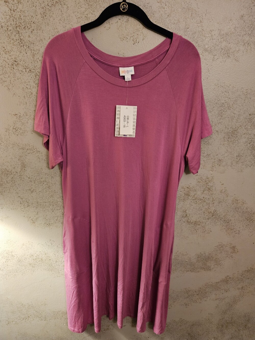 Lularoe. Celia Raglan A-Line Dress NWT  Lilac Mauve Purple Women's Size Large
